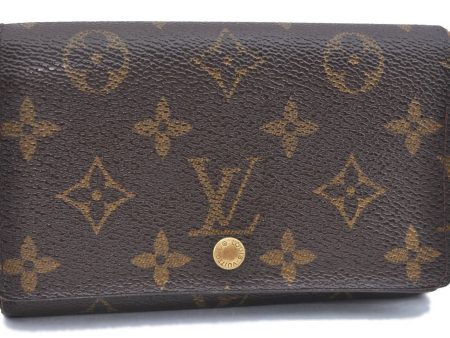 Auth Louis Vuitton Monogram Porte Monnaie Billets Tresor Wallet M61730 LV H5783 Online Sale