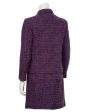 Purple and Blue Woven Wool Suit Discount