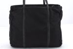 Authentic PRADA Nylon Leather Shoulder Tote Bag Black 0250D Sale