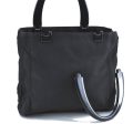 Authentic PRADA Nylon Plastic Tote Hand Bag Purse Black Junk 7938C Cheap