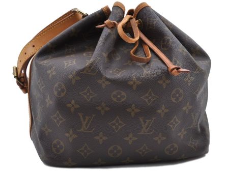 Authentic LOUIS VUITTON Monogram Petit Noe Shoulder Bag M42226 LV H4457 Online Sale