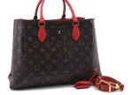 Auth LOUIS VUITTON Monogram Flower Coquelicot 2Way Hand Bag Red M43553 LV 8915B Online Sale