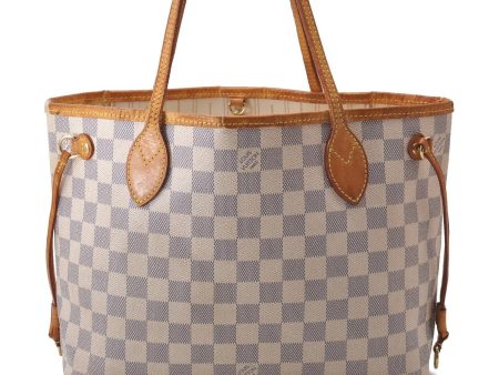 Authentic Louis Vuitton Damier Azur Neverfull PM Tote Bag N51110 LV 0115D on Sale