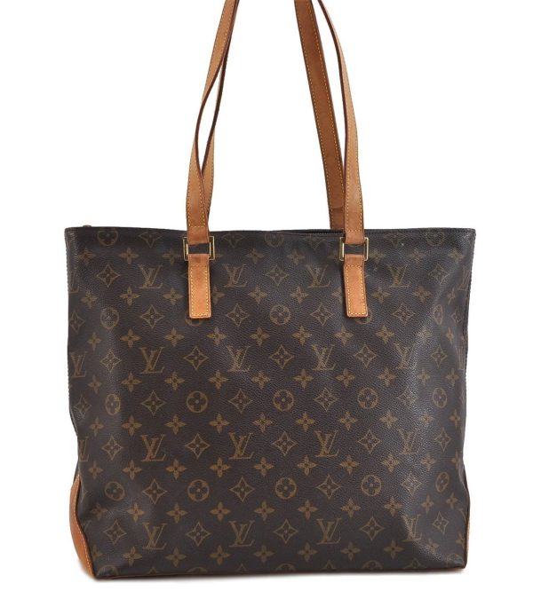 Authentic Louis Vuitton Monogram Cabas Mezzo Tote Bag M51151 LV 0744D Online Hot Sale