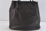 Authentic GUCCI Shoulder Hand Tote Bag Leather 94899 Brown 0229D Online Hot Sale