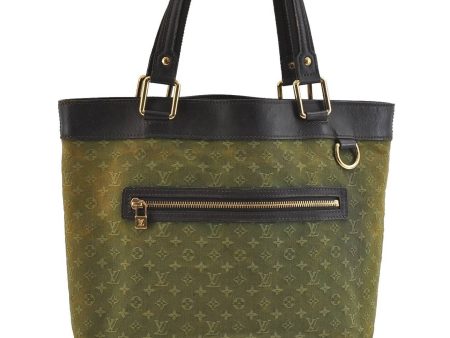 Auth Louis Vuitton Monogram Mini Lucille GM Hand Tote Bag M92681 Green LV 0166D For Discount