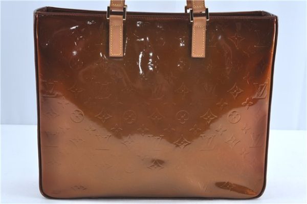 Authentic Louis Vuitton Vernis Columbus Shoulder Tote Bag Brown M91134 LV H9283 on Sale