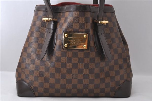 Authentic Louis Vuitton Damier Hampstead MM Shoulder Tote Bag N51204 LV 1365D Discount