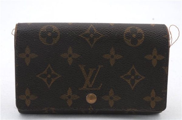 Auth Louis Vuitton Monogram Porte Monnaie Billets Tresor Wallet M61730 LV 0369D Supply