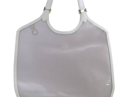 Auth LOUIS VUITTON Epi Plage Bahia Shoulder Tote Bag Clear White M92153 LV 0991C Online Hot Sale