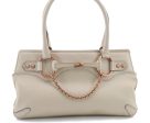 Authentic GUCCI Horsebit Shoulder Tote Bag Leather 114913 White 0663D Fashion