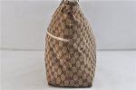 Authentic GUCCI Sherry Line Shouolder Tote Bag Canvas Leather 155524 Brown 9967C For Cheap