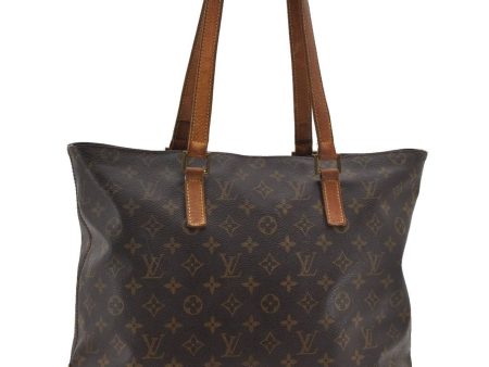 Authentic Louis Vuitton Monogram Cabas Mezzo Tote Bag M51151 LV 0487D For Sale