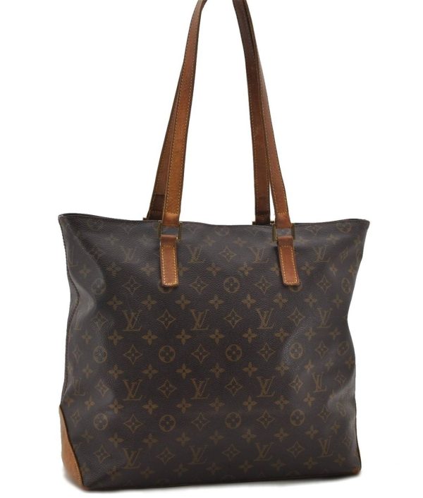 Authentic Louis Vuitton Monogram Cabas Mezzo Tote Bag M51151 LV 0487D For Sale