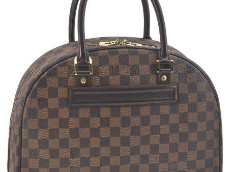 Authentic LOUIS VUITTON Damier Nolita Hand Bag N41455 LV G3744 Fashion