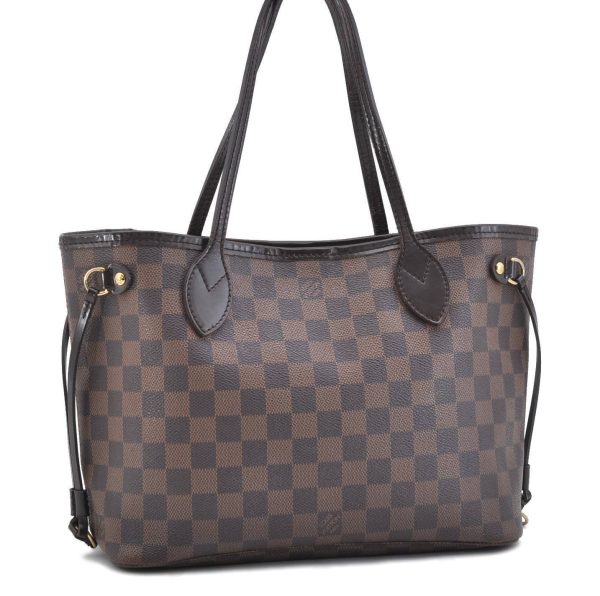 Authentic LOUIS VUITTON Damier Neverfull PM Tote Bag N51109 LV 1037B Cheap