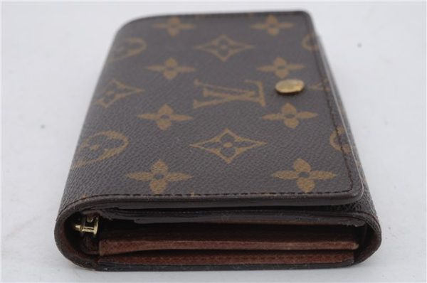 Auth Louis Vuitton Monogram Porte Monnaie Billets Tresor Wallet M61730 LV 2308D Sale