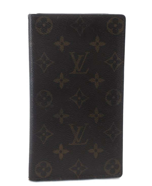 Auth Louis Vuitton Monogram Porte Chequier Cartes Credit Wallet M62225 LV 0395D on Sale