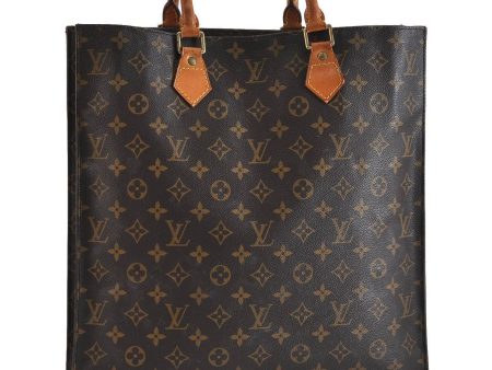 Authentic LOUIS VUITTON Monogram Sac Plat Hand Bag M51140 LV H4365 Fashion