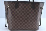 Authentic Louis Vuitton Damier Neverfull MM Tote Bag N51105 LV G8341 Fashion