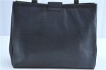 Authentic Salvatore Ferragamo Vara Leather Shoulder Tote Bag Navy Blue SF H9539 For Discount