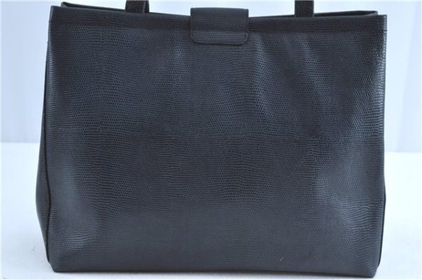 Authentic Salvatore Ferragamo Vara Leather Shoulder Tote Bag Navy Blue SF H9539 For Discount