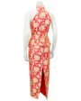 Orange and Gold Brocade Ensemble Hot on Sale