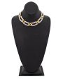 Silver and Gold Choker Necklace Cheap