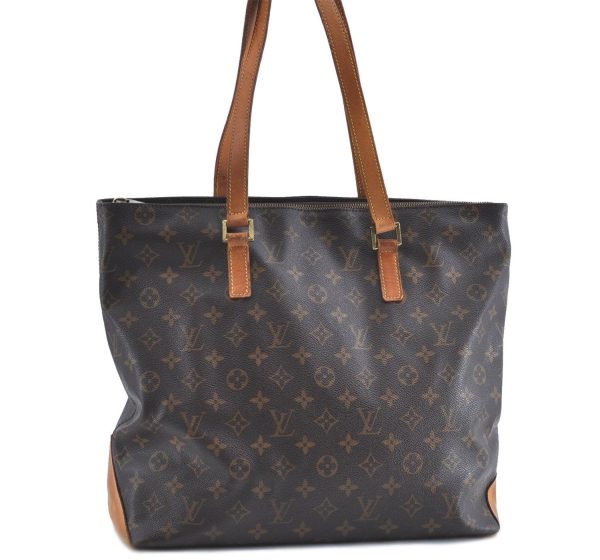 Authentic Louis Vuitton Monogram Cabas Mezzo Tote Bag M51151 LV H9549 Sale