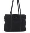 Authentic PRADA Nylon Leather Shoulder Tote Bag Black 0250D Sale