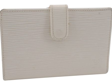 Authentic LOUIS VUITTON Epi Porte Monnaie Viennois Wallet Ivory M6324J LV 1734C Fashion