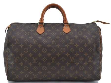 Authentic LOUIS VUITTON Monogram Speedy 40 Hand Bag M41522 LV H4713 Online now