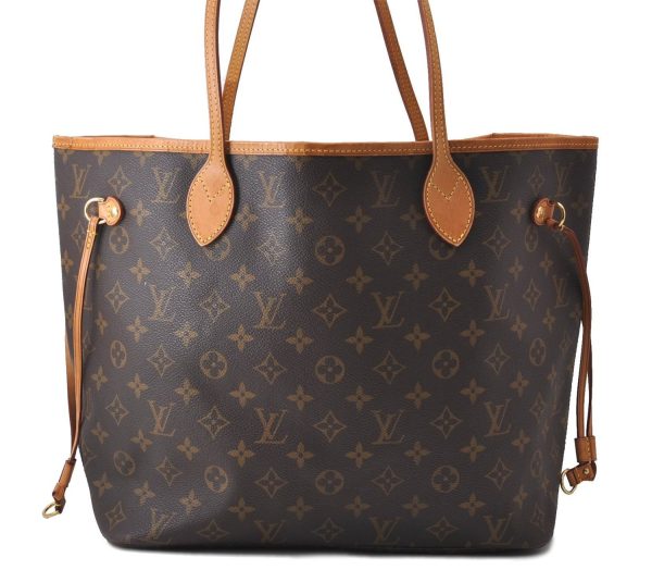 Authentic Louis Vuitton Monogram Neverfull MM Tote Bag M40156 LV 1169D Sale