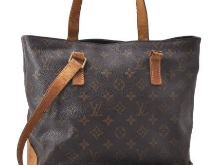 Authentic Louis Vuitton Monogram Cabas Piano Tote Bag M51148 LV Junk 0880D For Sale