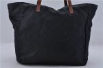 Authentic GUCCI Shoulder Tote Bag GG Nylon Leather 282439 Navy Blue 1927D on Sale