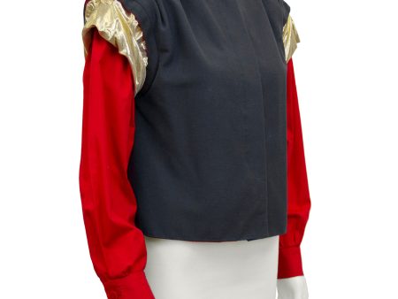 Grey, Gold & Red Jacket Online