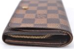 Auth Louis Vuitton Damier Porte Monnaie Billets Tresor Wallet N61730 LV H9477 Online Sale