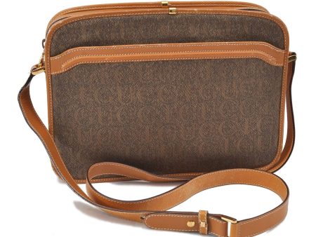 Authentic GUCCI Shoulder Cross Body Bag Purse Canvas Leather Brown H4494 Online Hot Sale