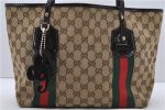 Auth GUCCI Jolie Web Sherry Line Shoulder Tote Bag GG Canvas 211971 Brown 1453D For Cheap