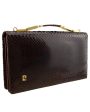 Brown Top Handle Clutch Fashion