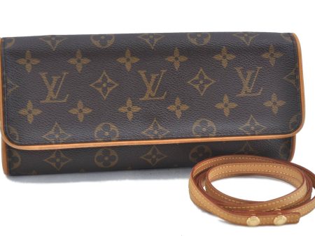 Authentic LOUIS VUITTON Monogram Pochette Twin GM Shoulder Pouch M51852 LV G3687 Online Hot Sale