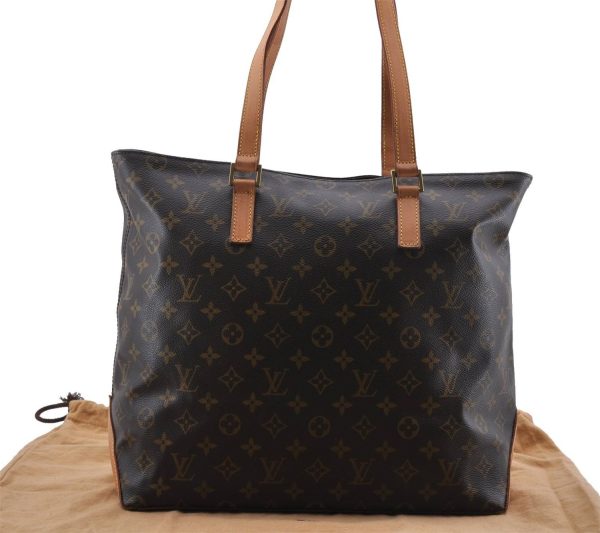 Authentic Louis Vuitton Monogram Cabas Mezzo Tote Bag M51151 LV 0041D Online Sale