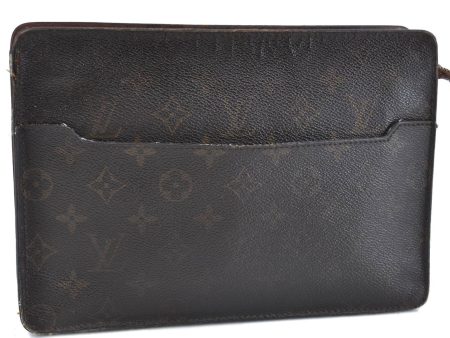 Authentic LOUIS VUITTON Monogram Pochette Homme Clutch Hand Bag M51795 LV H4694 For Discount