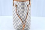 Authentic Louis Vuitton Damier Azur Neverfull MM Tote Bag N51107 LV H9438 For Cheap