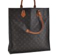 Authentic Louis Vuitton Monogram Sac Plat Hand Bag M51140 LV Junk H5840 Discount