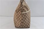 Authentic GUCCI Sherry Line Shouolder Tote Bag Canvas Leather 155524 Brown 9967C For Cheap