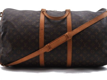 Auth LOUIS VUITTON Monogram Keepall Bandouliere 60 Boston Bag M41412 LV H4361 Fashion