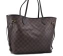 Authentic LOUIS VUITTON Damier Neverfull MM Tote Bag N51105 LV 2730B Sale