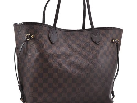 Authentic LOUIS VUITTON Damier Neverfull MM Tote Bag N51105 LV 2730B Sale