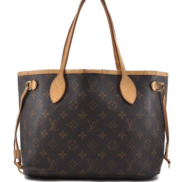 Authentic Louis Vuitton Monogram Neverfull PM Tote Bag M40155 LV 0054D Online